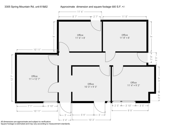3305 Spring Mountain Road, Unit #61&62
